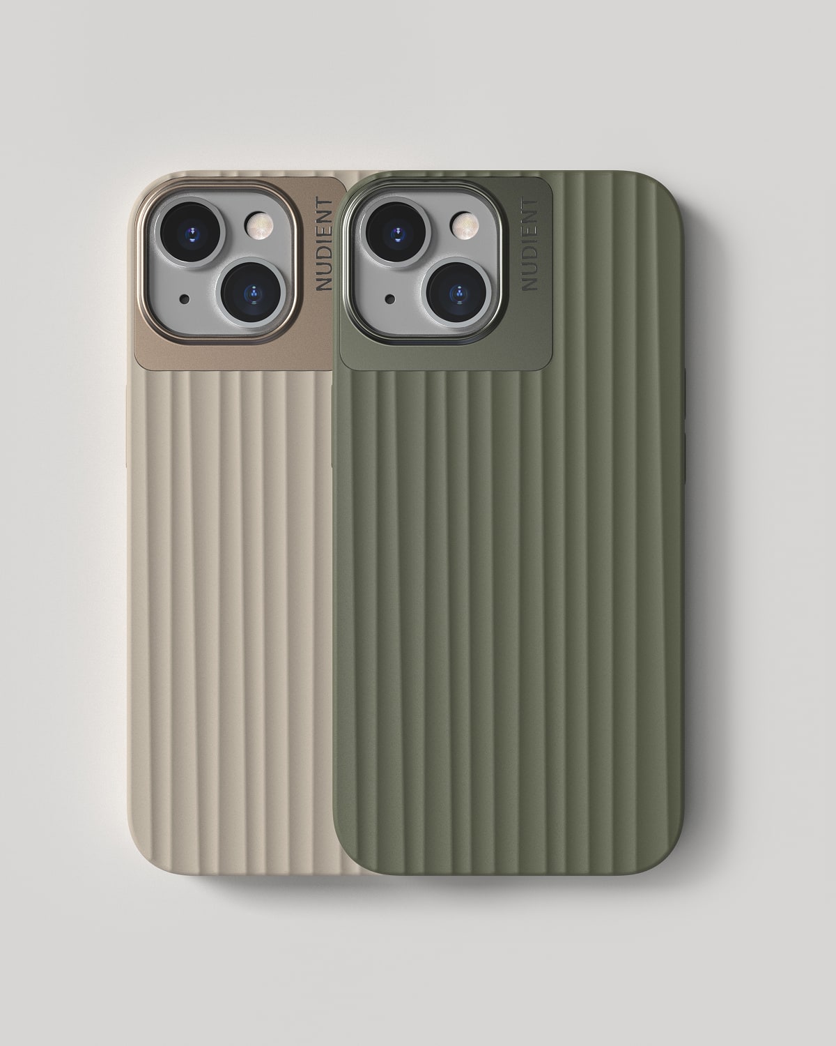 Bold Case - iPhone 14 - Linen Beige & Olive Green