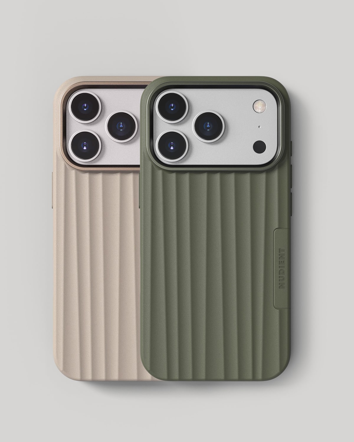 Bold Case - iPhone 17 Pro - Linen Beige & Olive Green
